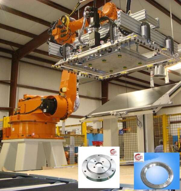 110.10.127-Small-size-Single-row-Cross-Roller-Slewing-Bearing-without-Gear-for-KUKA-six-axis-handling-Robot