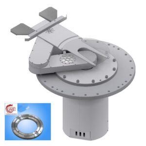 231.14.306 light Flange type External gear slewing bearing Vacuum robot for wafer handling