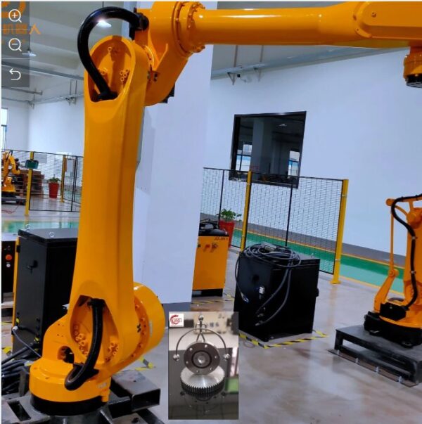 small-size-single-row-ball-slewing-bearing-external-gear-for-Efort-handling-robot-50-Kg-6-Axis-Collaborative-Robot-Feeding-and-Blanking
