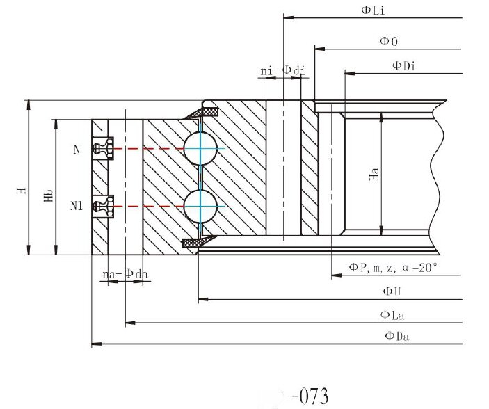 07-series-Double-Row-Ball-Slewing-Bearing-LW-07-Internal-Gear-With-Slewing-Ring-Bearings