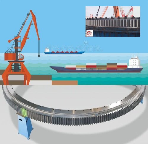 131series-marine-crane-Three-Row-Roller-External-Gear-Large-Slewing-Bearing-For-Port-Crane