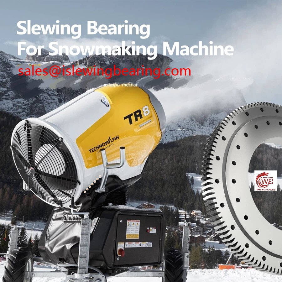 Single row ball external gear Slewing Bearing for Snowmaking Machine- Amusement Machinery 2 Single-row-ball-external-gear-Slewing-Bearing-for-Snowmaking-Machine-Amusement-Machinery-