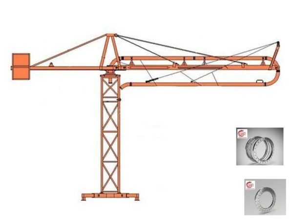 Single-row-cross-roller-Slewing-Bearing-with-Internal-gear-for-Conveyor-Type-Charging-Machine-