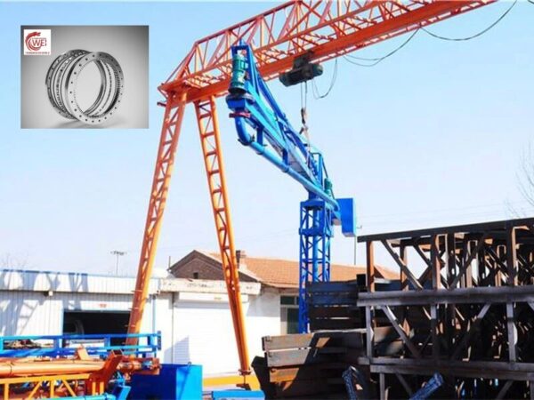 Single-row-cross-roller-Slewing-Bearing-with-Internal-gear-for-Conveyor-Type-Charging-Machine