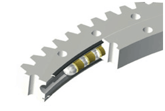 the structure of flange typeslewing bearing