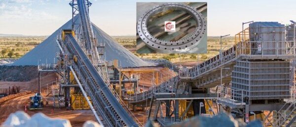 Three-row-roller-slewing-bearing-for-Portable-Crushing-Plants-by-Screen-Machine-Industries-