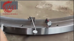 Large diameter rotary bearing, with guaranteed accuracy and visible end face runout