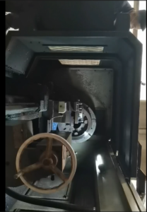 Rough turning for slewing bearing blanks on our horizontal lathe