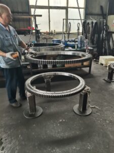 Laser Marking on Lightweight Thin Slewing Bearings