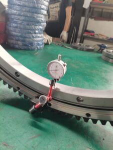Measure Radial Clearance for Large‑Size Slewing Bearings | Factory Quality Inspection