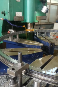Gear Machining Image of Large‑size Ultra‑thin Slewing Ring for Agricultural Machinery Supporting