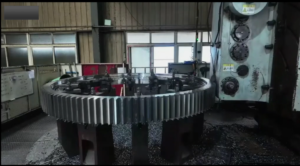Â Large Diameter External Gear Slewing Ring | Gear Hobbing Process in Factory