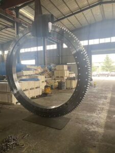 Photo of custom large-size slewing bearings for African mines, packed and ready for shipment 2